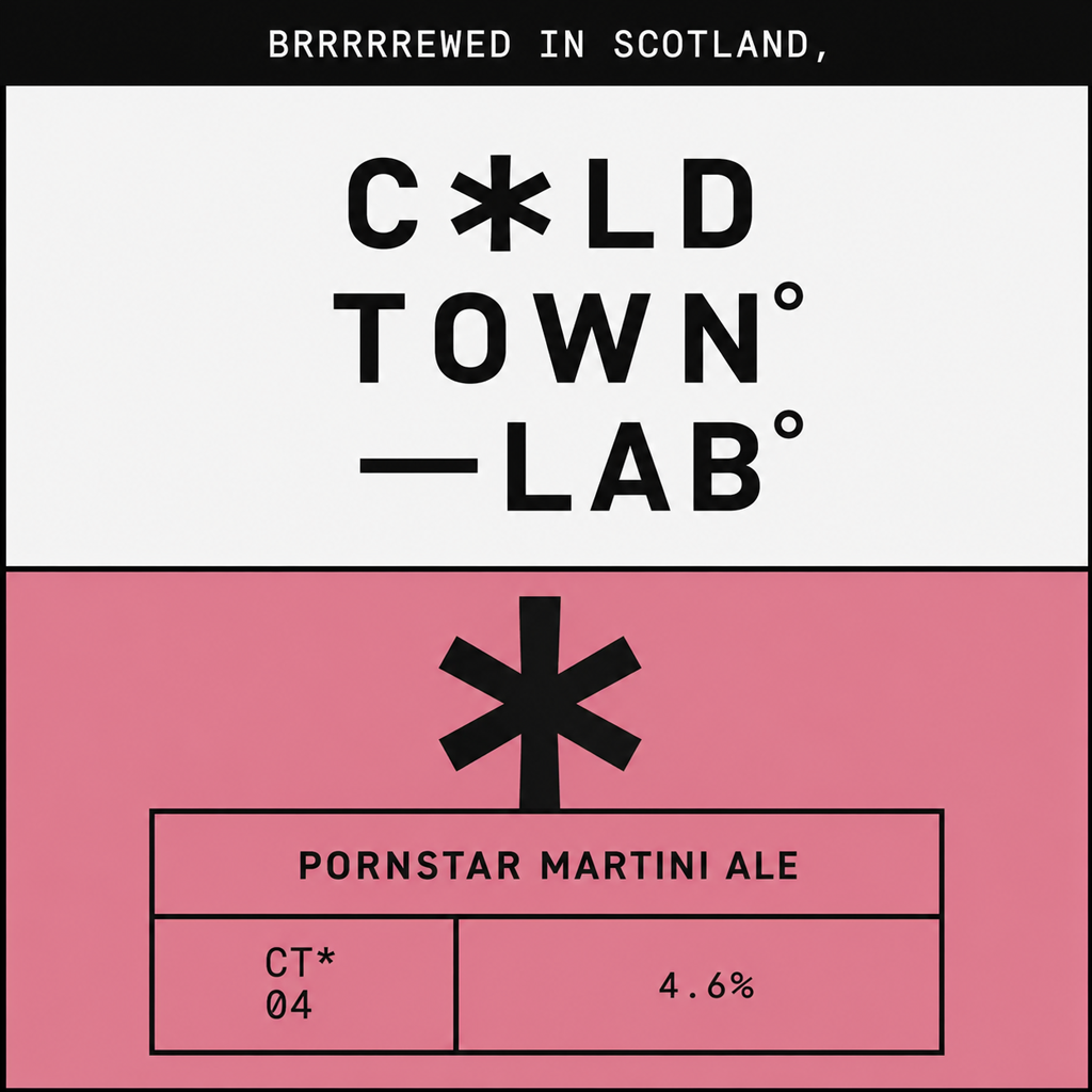 Pornstar Martini Ale beer artwork