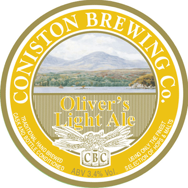Oliver's Light Ale beer artwork