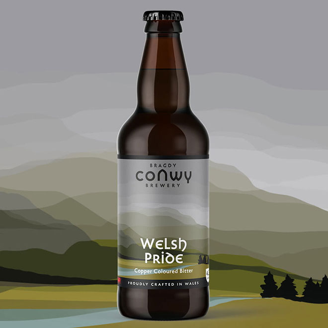 Welsh Pride beer artwork
