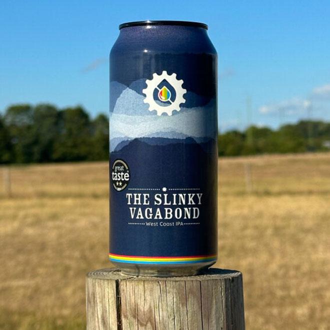 The Slinky Vagabond beer artwork