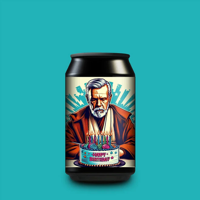 Obi-Wan Year Older beer artwork