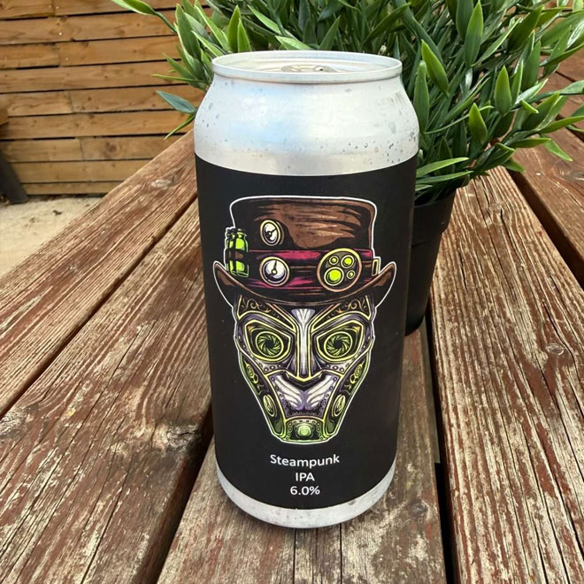 Steampunk beer artwork