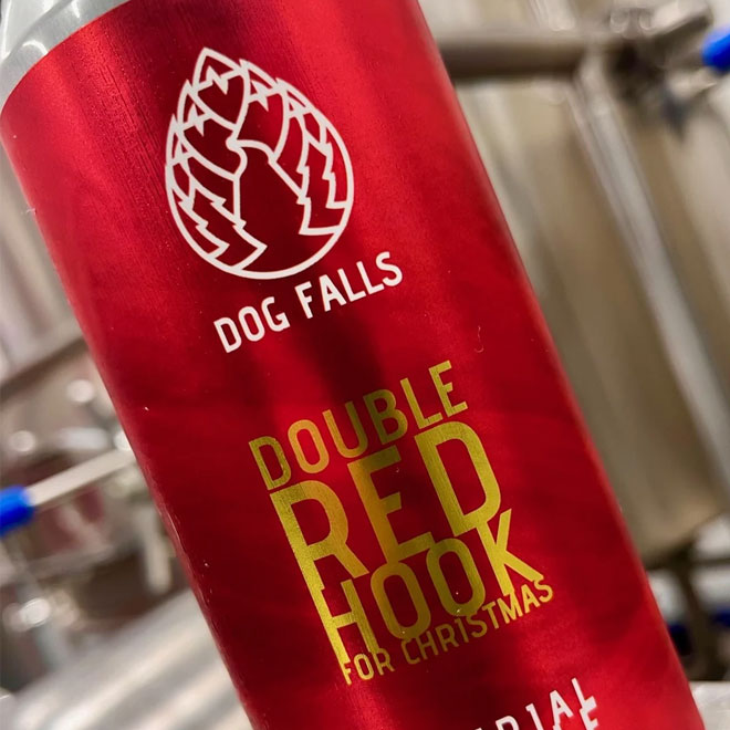 Double Red Hook for Christmas beer artwork