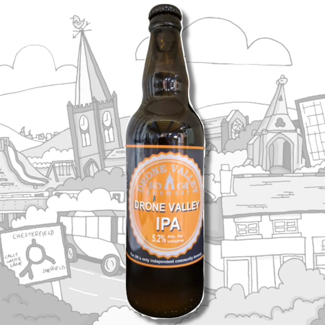 Drone Valley IPA beer artwork