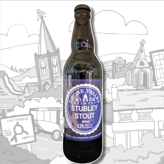 Stubley Stout beer artwork