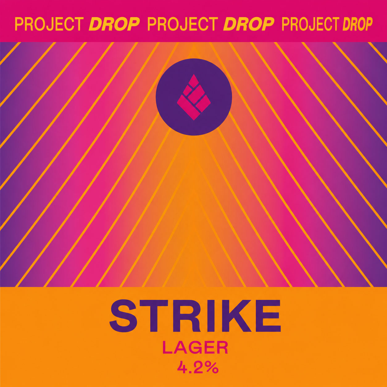 Strike beer artwork