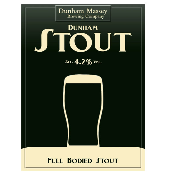 Dunham Stout beer artwork