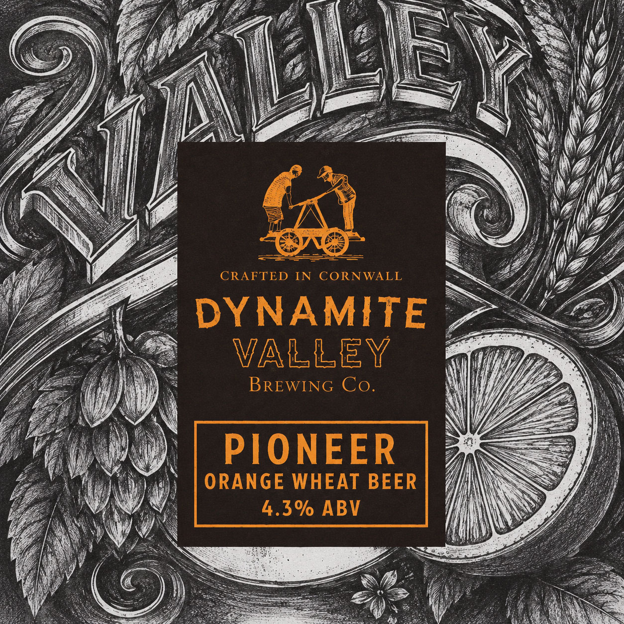 Pioneer Orange Wheat beer artwork