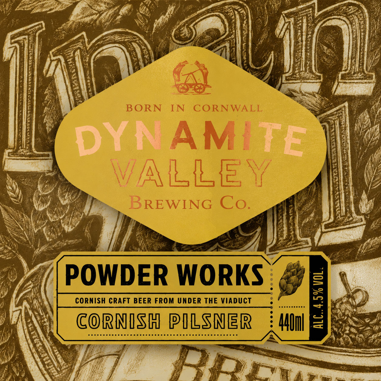 Powder Works Pilsner beer artwork