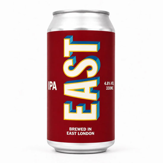 EAST IPA beer artwork