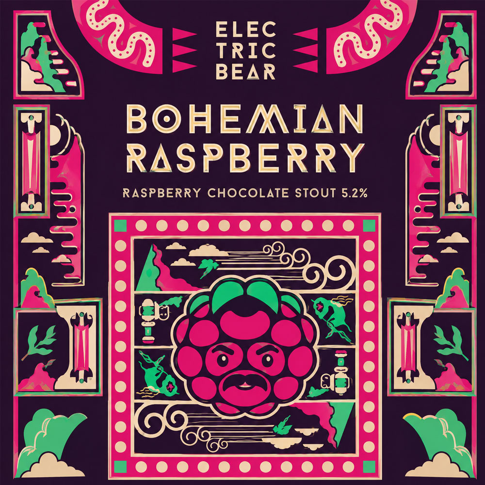 Bohemian Raspberry beer artwork