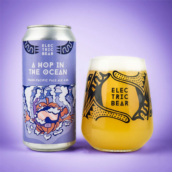 A Hop in the Ocean beer artwork