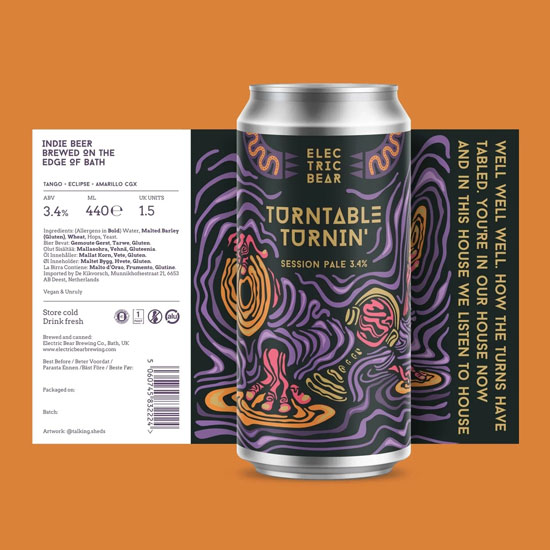 Artwork for Turntable Turnin by Electric Bear Brewing