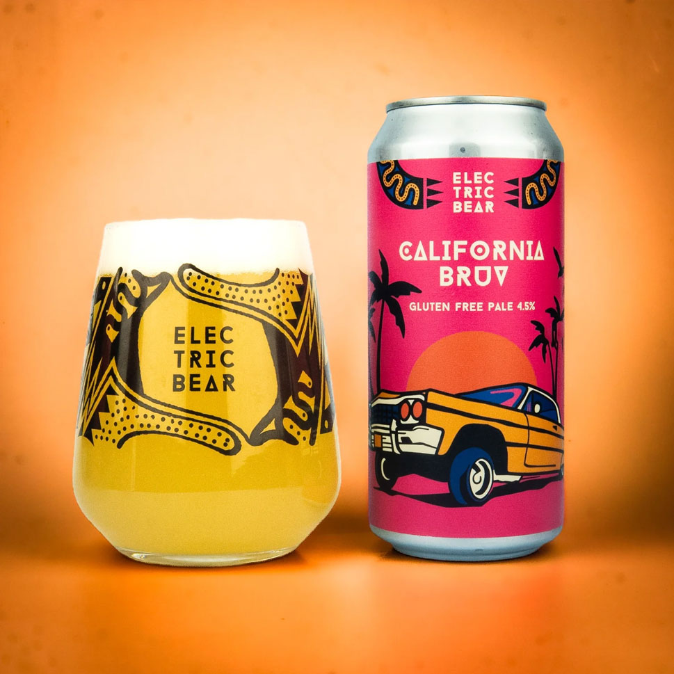 California Bruv beer artwork