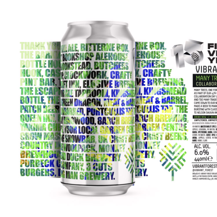 Many Trees, One Forest beer artwork