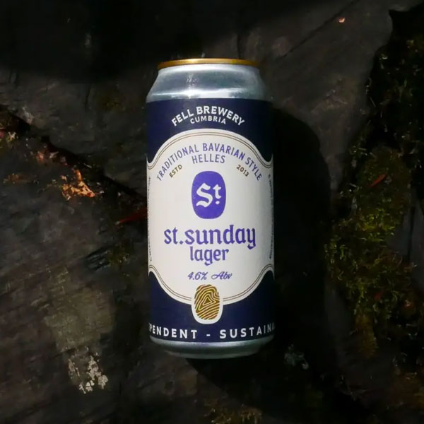 St. Sunday Lager beer artwork
