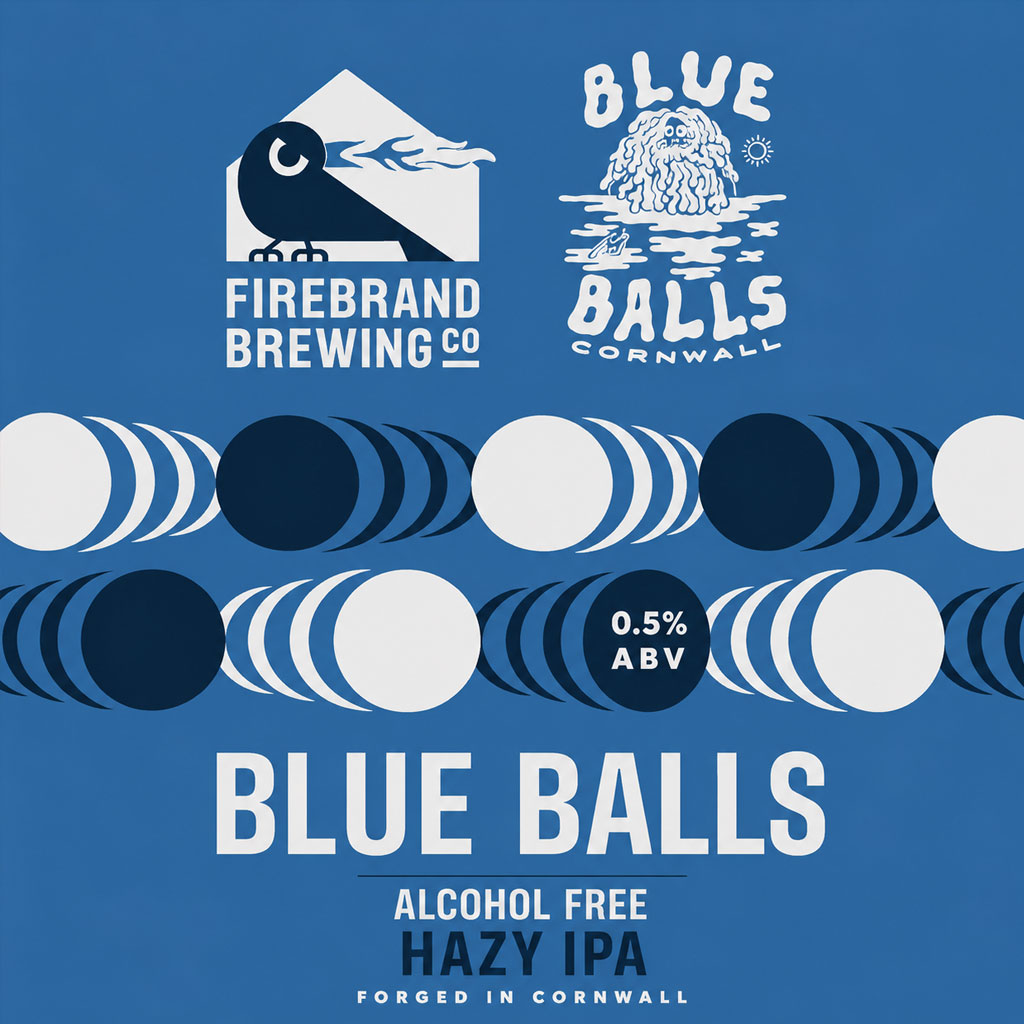 Blue Balls beer artwork