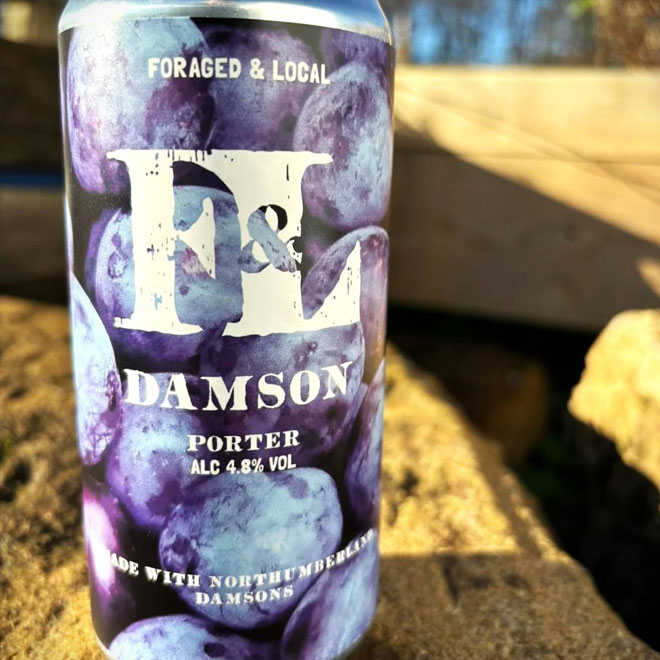 Damson beer artwork