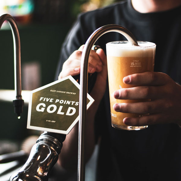Five Points Gold beer artwork