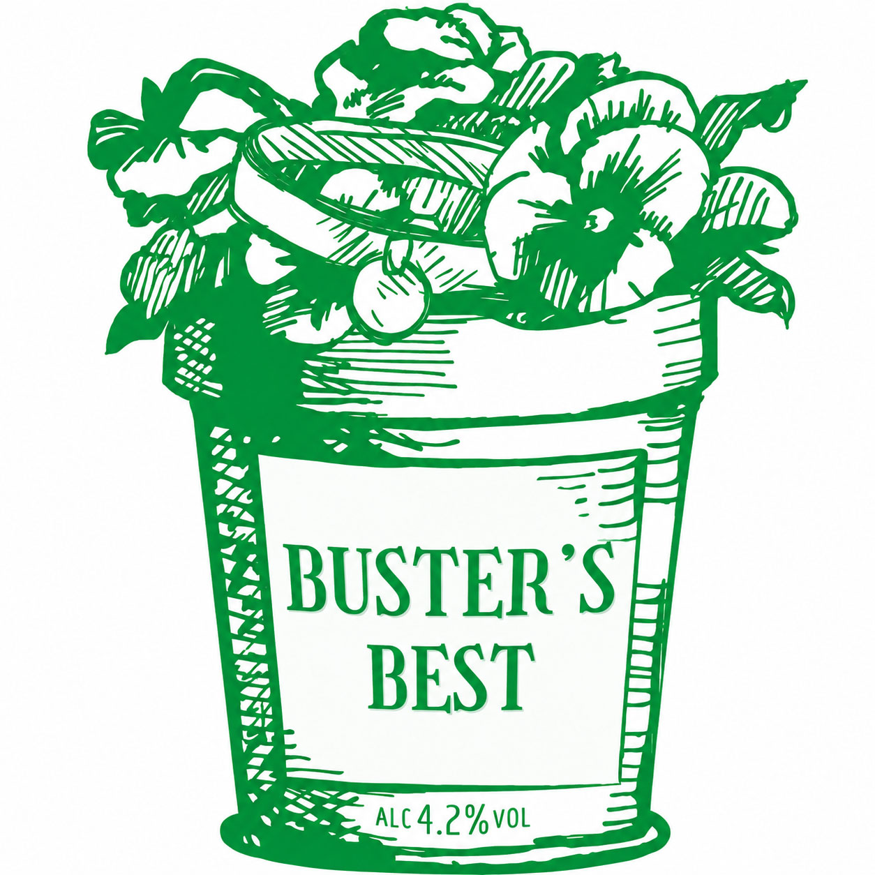 Buster's Best beer artwork