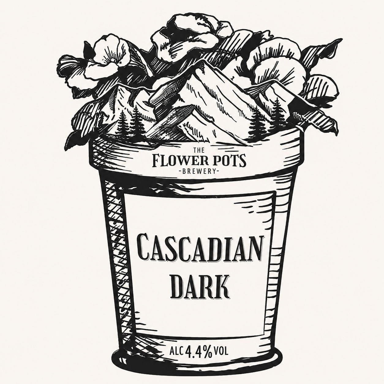 Cascadian Dark beer artwork