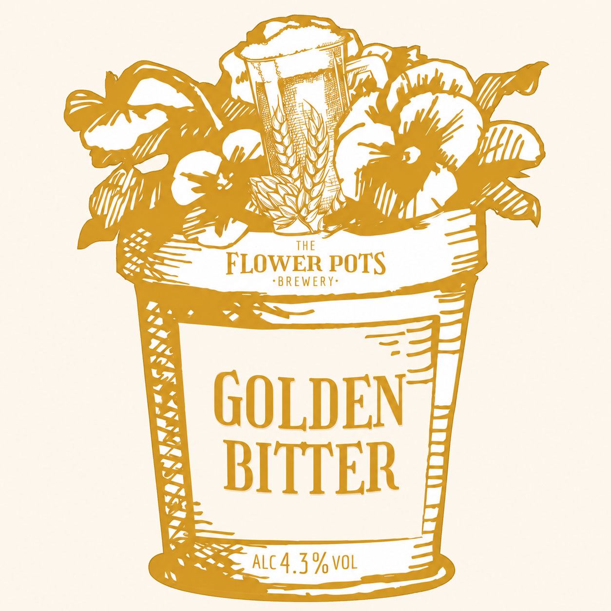 Golden Bitter beer artwork