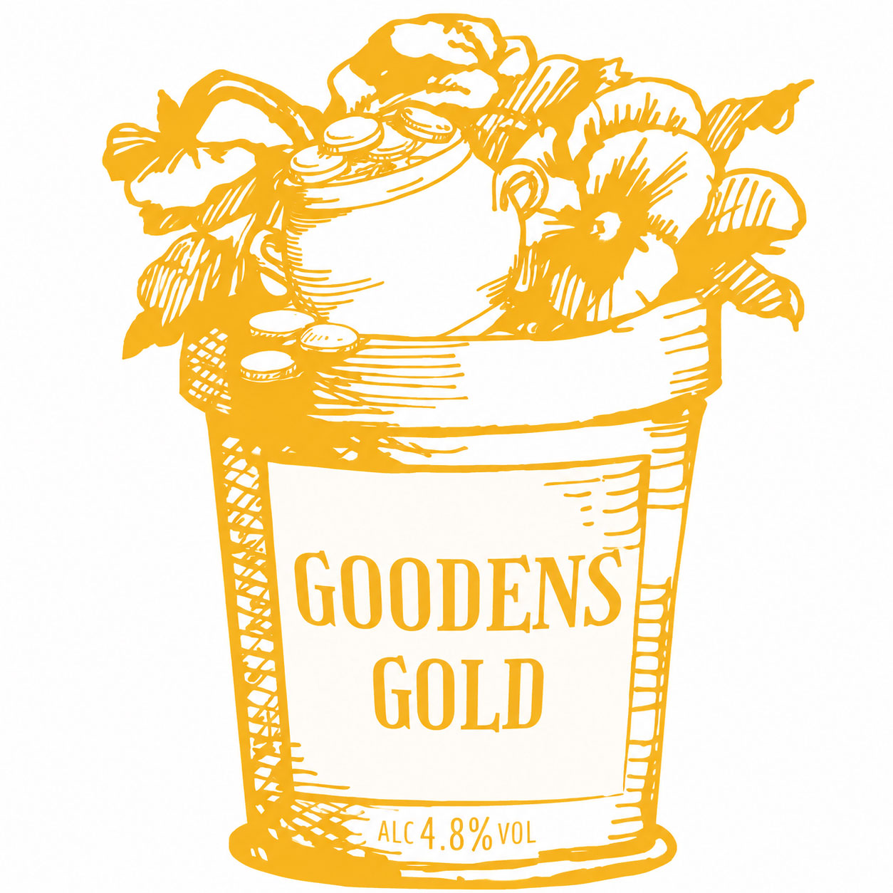Goodens Gold beer artwork