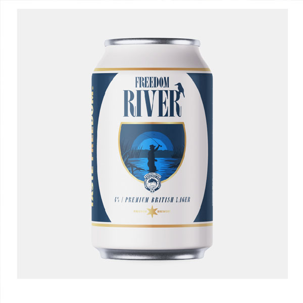 Freedom River beer artwork