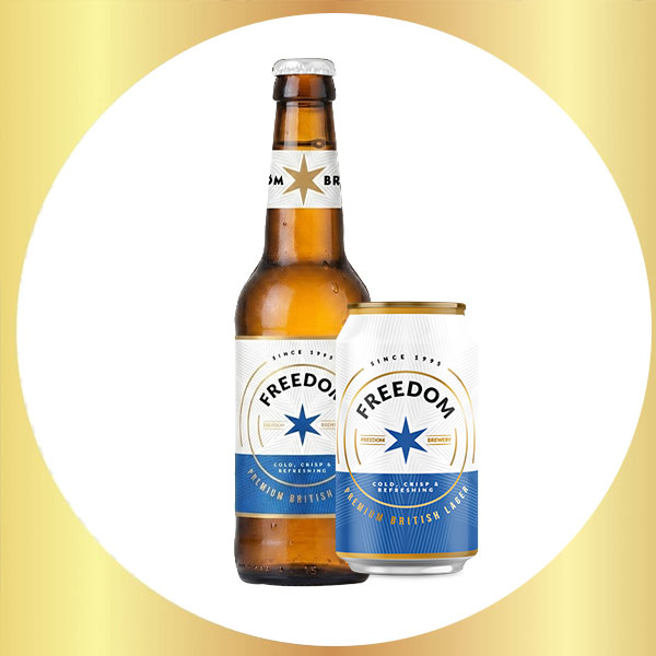 Freedom Premium Lager beer artwork