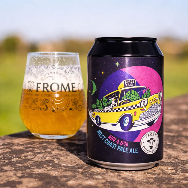 Space Taxi beer artwork