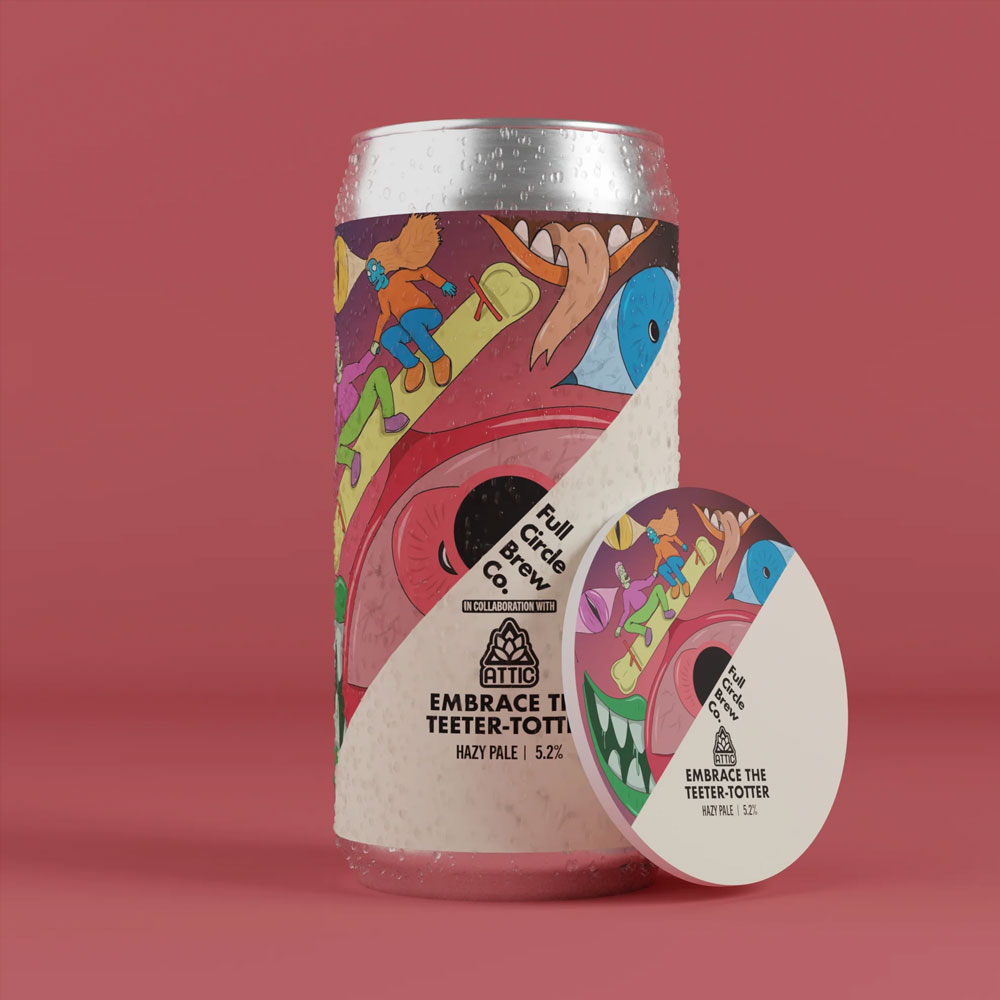 Embrace the Teeter-Totter beer artwork