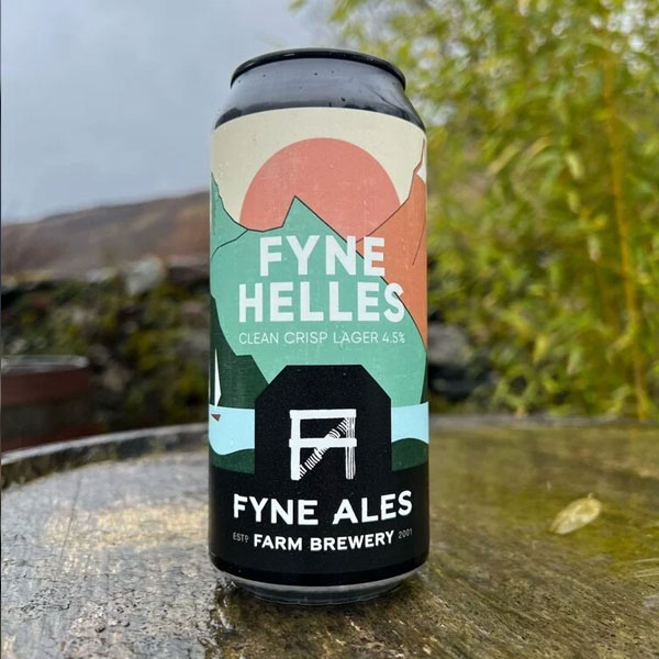 Fyne Helles beer artwork