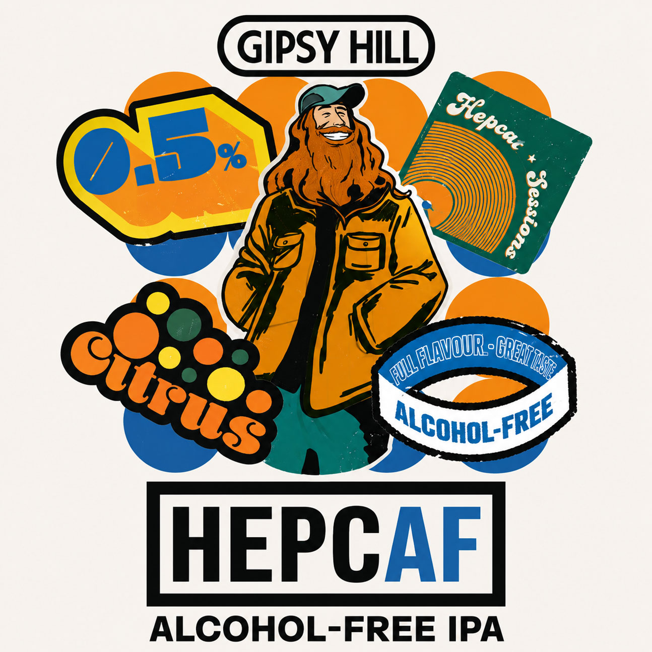 HepcAF beer artwork