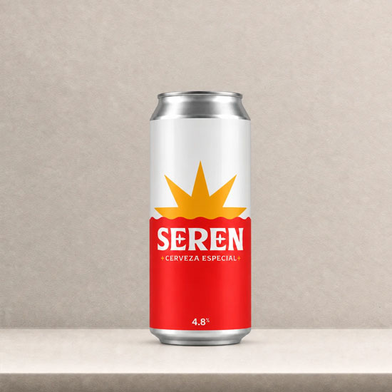 Seren Cerveza beer artwork