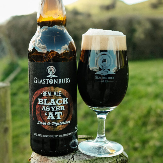 Black as Yer 'At beer artwork