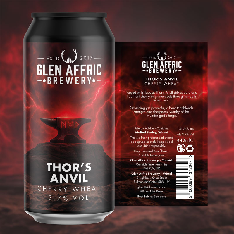 Thor's Anvil beer artwork