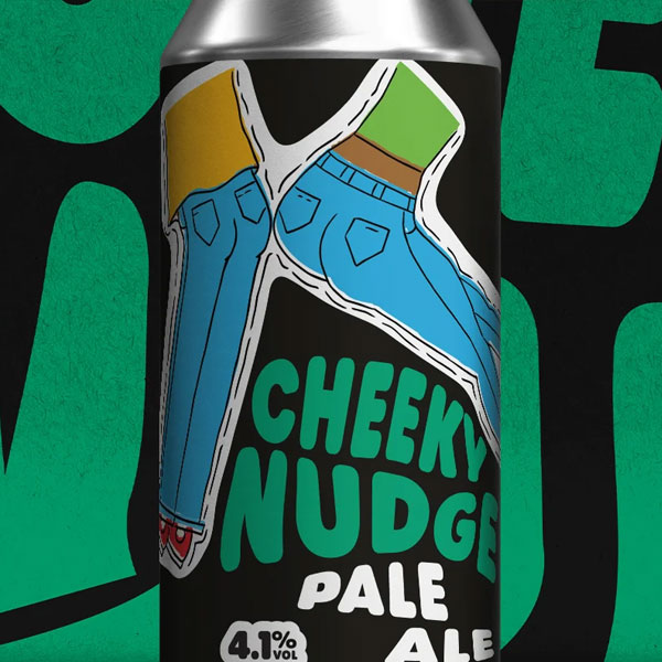 Cheeky Nudge beer artwork