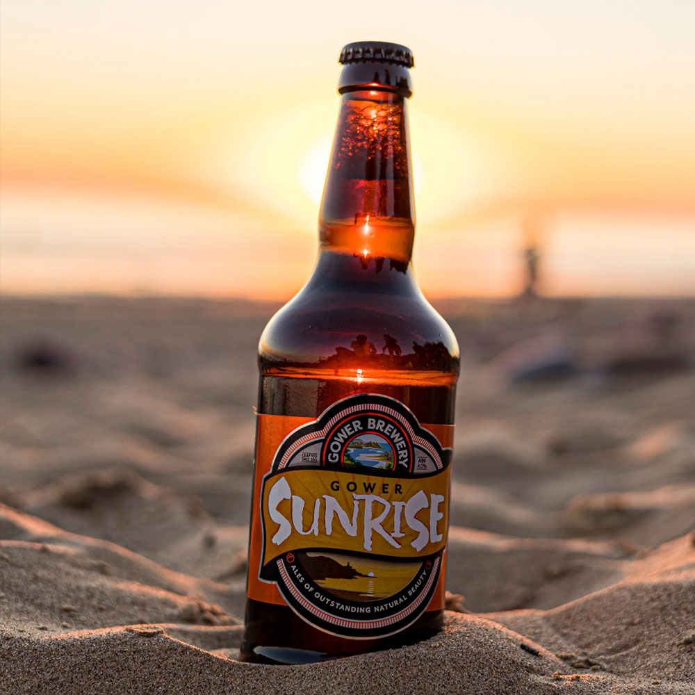 Sunrise beer artwork