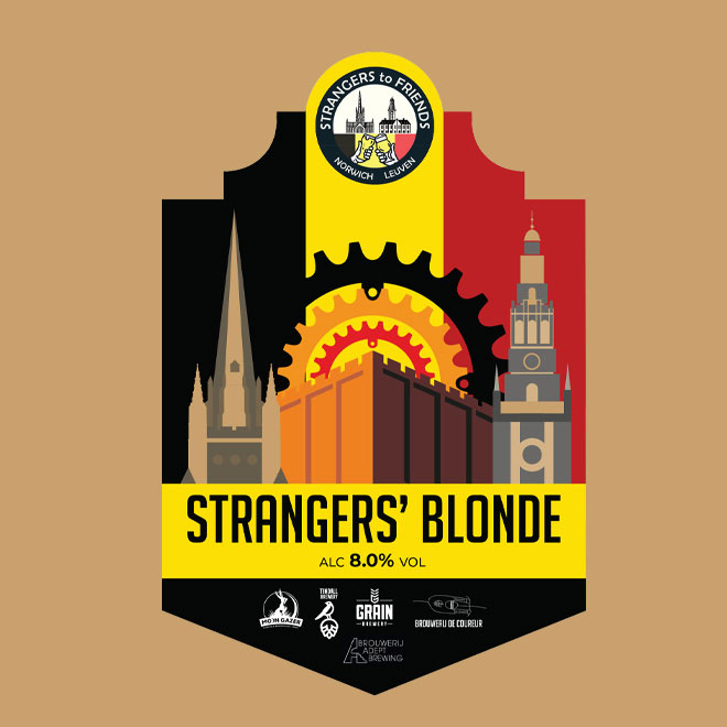 Strangers' Blonde beer artwork