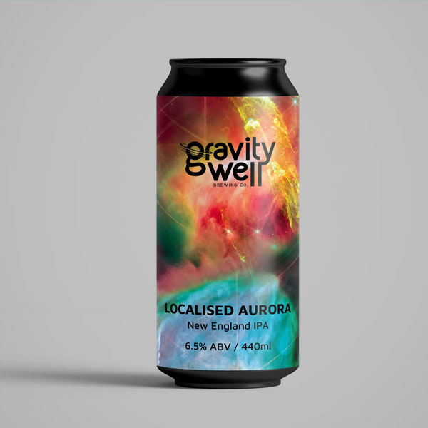 Localised Aurora beer artwork