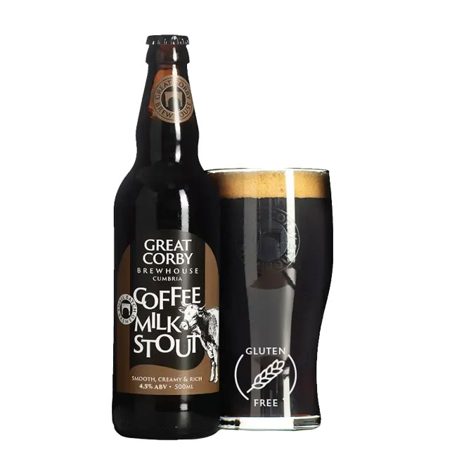 Coffee Milk Stout beer artwork