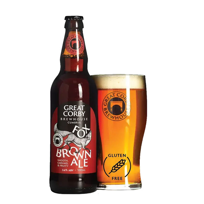 Fox Brown Ale beer artwork