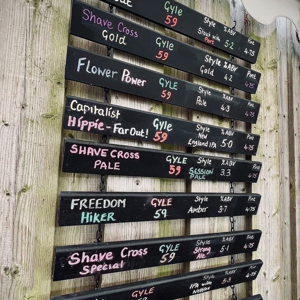 Gyle 59 Brewery Beer Garden taproom