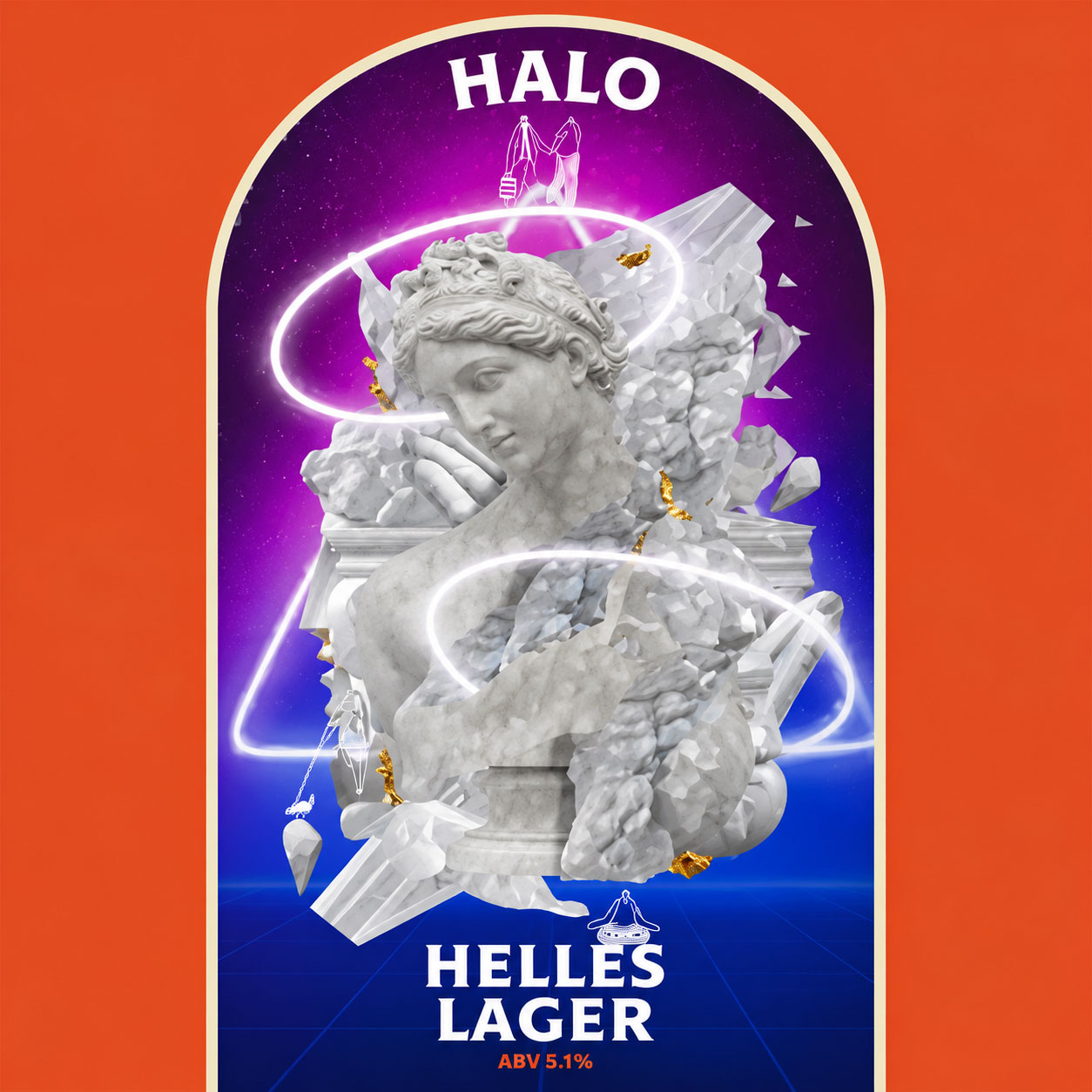 Halo beer artwork