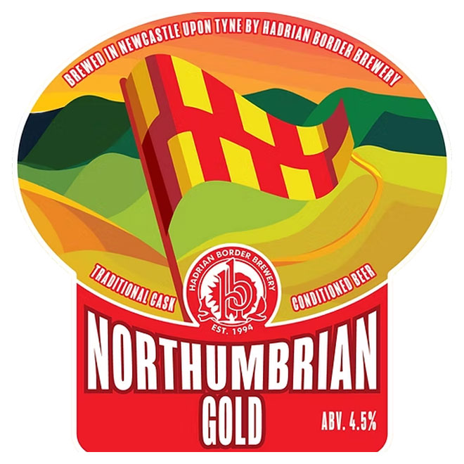 Northumbrian Gold beer artwork