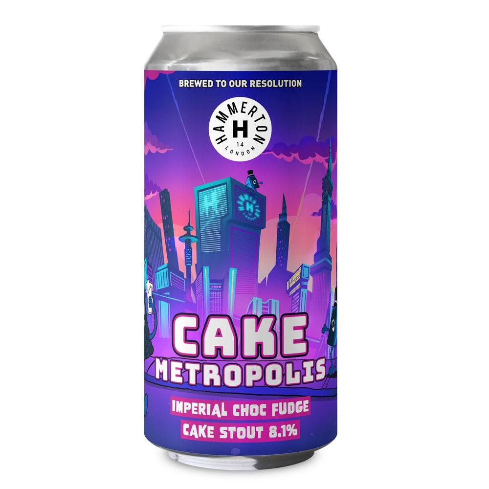 CAKE METROPOLIS beer artwork