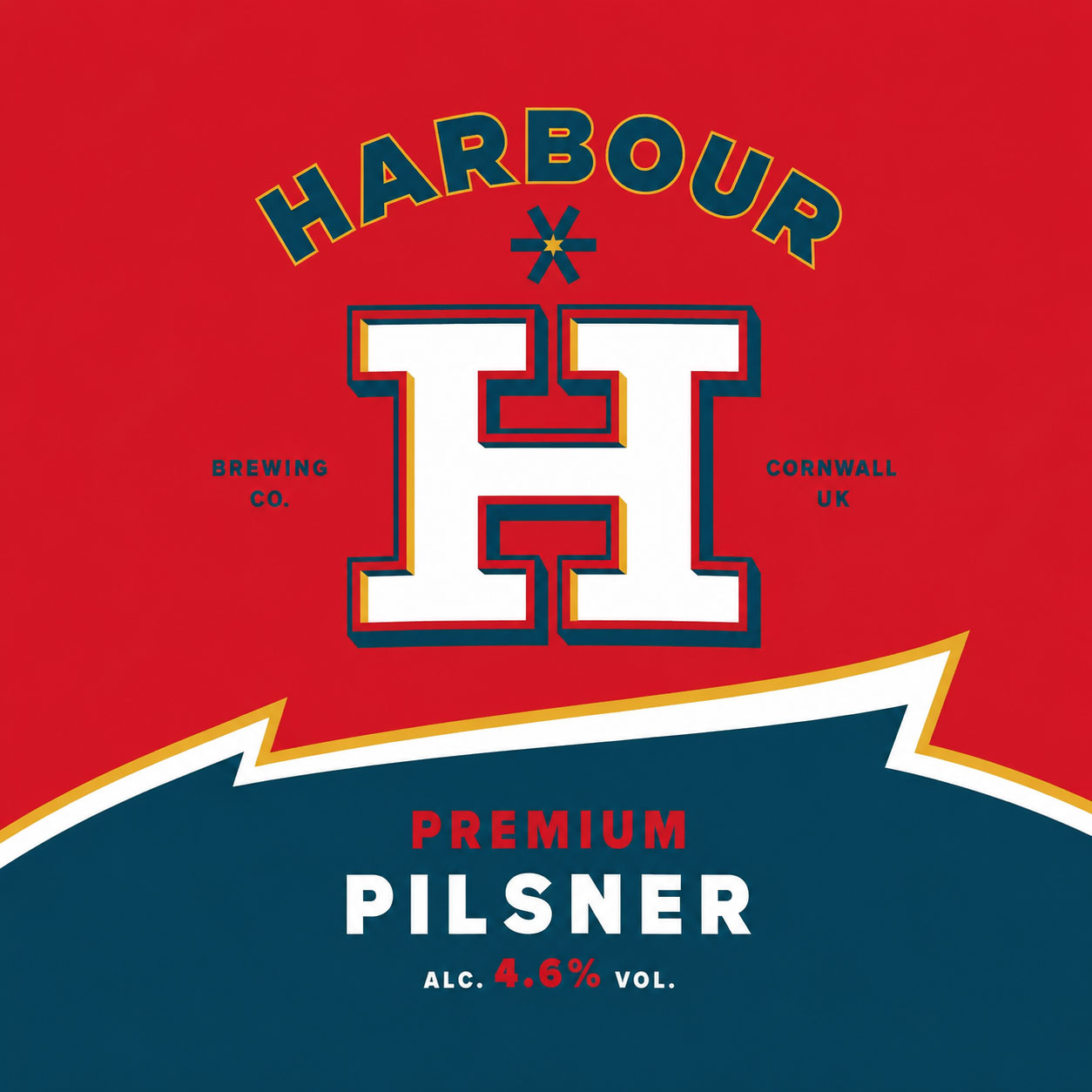 Premium Pilsner beer artwork