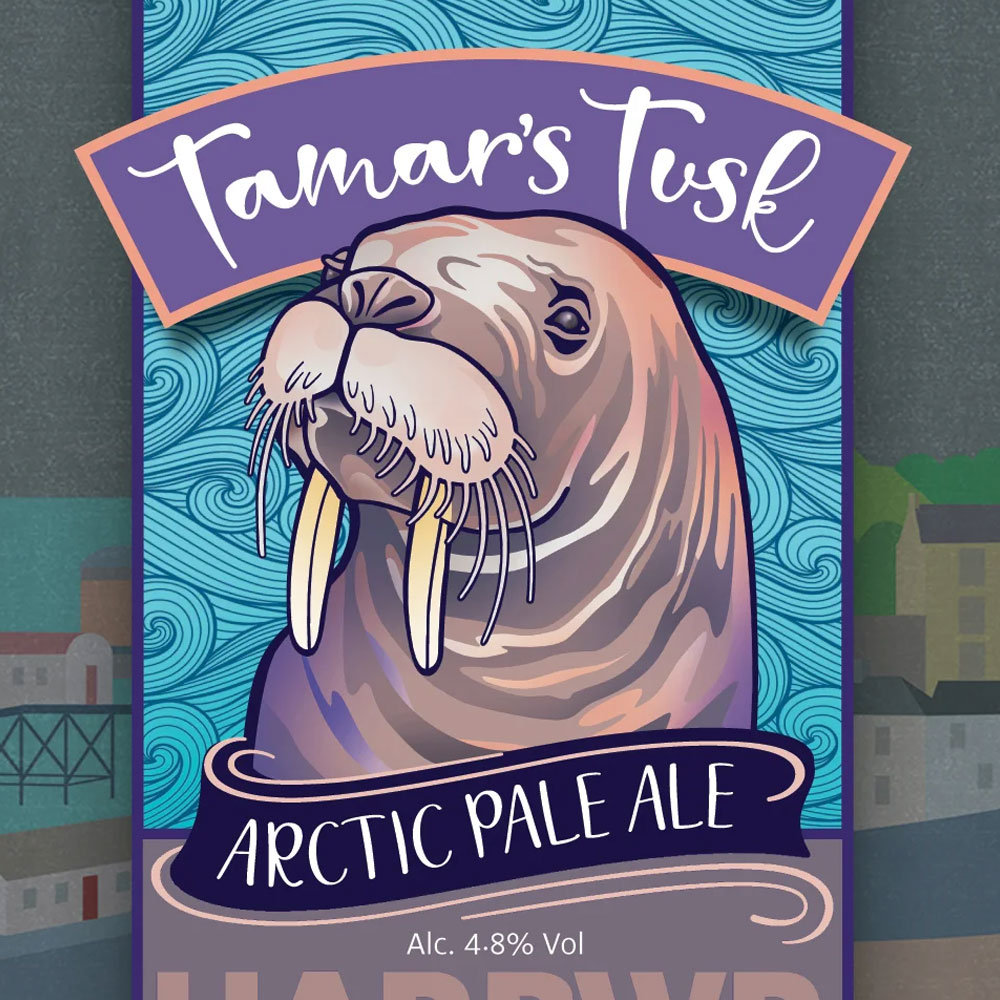 Tamar's Tusk beer artwork