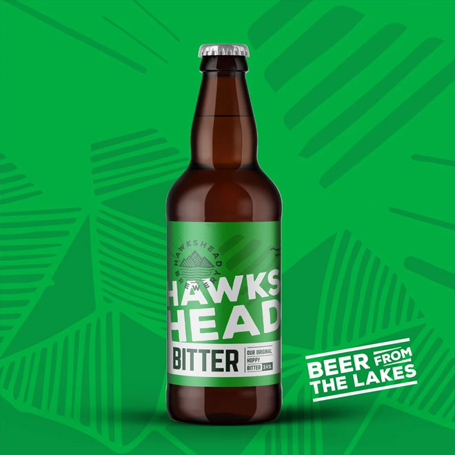 Hawkshead Bitter beer artwork