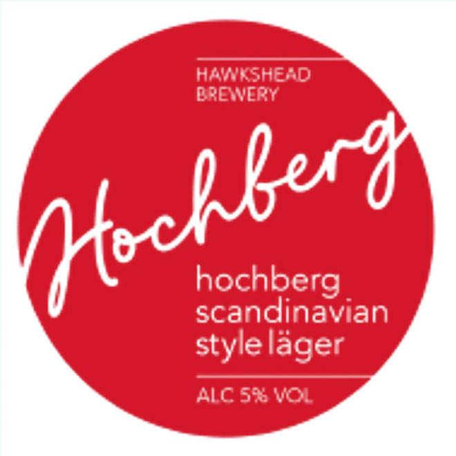 Hochberg Lager beer artwork